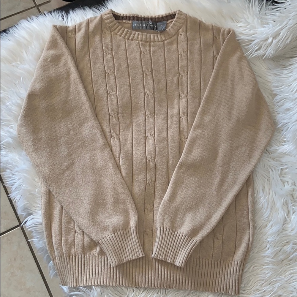 Oscar de la renta crewneck sweater sz large run m